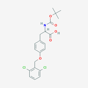 molecular formula C21H23Cl2NO5 B558495 O-2,6-二氯苄基-N-叔丁氧羰基-L-酪氨酸 CAS No. 201334-88-5