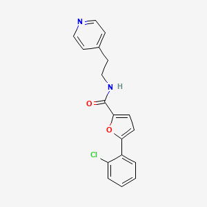 molecular formula C18H15ClN2O2 B5585013 5-(2-chlorophenyl)-N-[2-(4-pyridinyl)ethyl]-2-furamide 