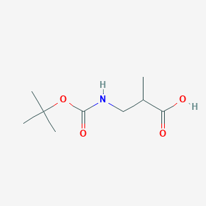 B558504 3-((tert-Butoxycarbonyl)amino)-2-methylpropanoic acid CAS No. 16948-10-0