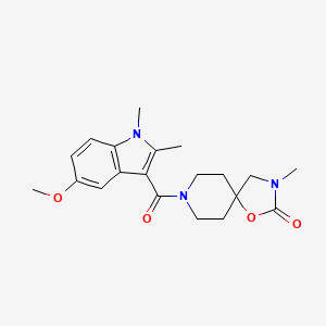 8-[(5-methoxy-1,2-dimethyl-1H-indol-3-yl)carbonyl]-3-methyl-1-oxa-3,8-diazaspiro[4.5]decan-2-one