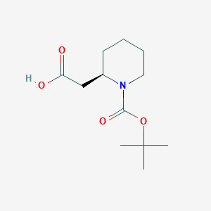 molecular formula C12H21NO4 B558508 (R)-1-Boc-2-哌啶乙酸 CAS No. 351410-32-7