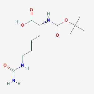 B558510 (R)-2-((tert-Butoxycarbonyl)amino)-6-ureidohexanoic acid CAS No. 121080-97-5