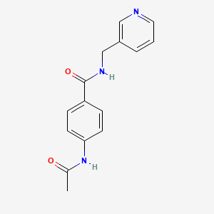 molecular formula C15H15N3O2 B5585111 4-(acetylamino)-N-(3-pyridinylmethyl)benzamide 