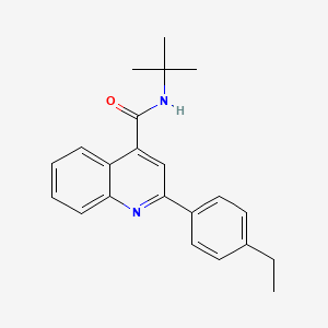 N-(tert-butyl)-2-(4-ethylphenyl)-4-quinolinecarboxamide