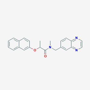 N-methyl-2-(2-naphthyloxy)-N-(6-quinoxalinylmethyl)propanamide