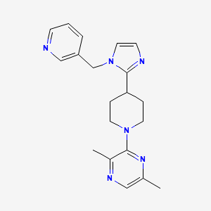 2,5-dimethyl-3-{4-[1-(3-pyridinylmethyl)-1H-imidazol-2-yl]-1-piperidinyl}pyrazine