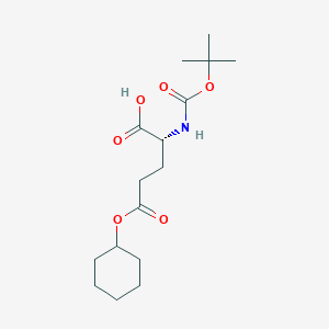 B558532 (R)-2-((tert-Butoxycarbonyl)amino)-5-(cyclohexyloxy)-5-oxopentanoic acid CAS No. 133464-27-4