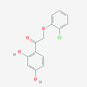 2-(2-chlorophenoxy)-1-(2,4-dihydroxyphenyl)ethanone