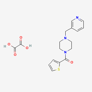 molecular formula C17H19N3O5S B5585382 1-(3-pyridinylmethyl)-4-(2-thienylcarbonyl)piperazine oxalate 