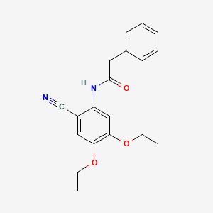 N-(2-cyano-4,5-diethoxyphenyl)-2-phenylacetamide