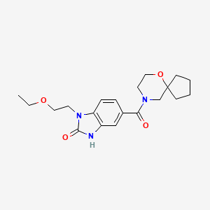 1-(2-ethoxyethyl)-5-(6-oxa-9-azaspiro[4.5]dec-9-ylcarbonyl)-1,3-dihydro-2H-benzimidazol-2-one