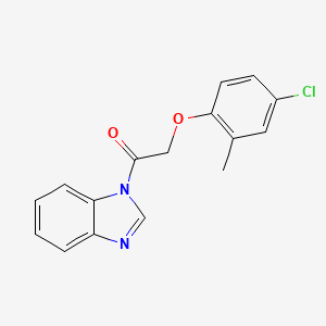 1-[(4-chloro-2-methylphenoxy)acetyl]-1H-benzimidazole