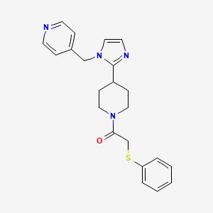 4-[(2-{1-[(phenylthio)acetyl]piperidin-4-yl}-1H-imidazol-1-yl)methyl]pyridine