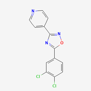 4-[5-(3,4-dichlorophenyl)-1,2,4-oxadiazol-3-yl]pyridine