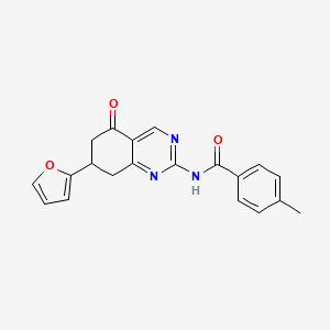 N-[7-(2-furyl)-5-oxo-5,6,7,8-tetrahydro-2-quinazolinyl]-4-methylbenzamide