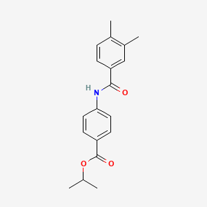 molecular formula C19H21NO3 B5585520 isopropyl 4-[(3,4-dimethylbenzoyl)amino]benzoate 