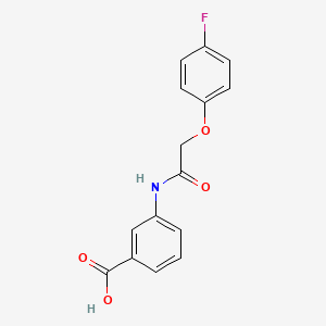 3-{[(4-fluorophenoxy)acetyl]amino}benzoic acid