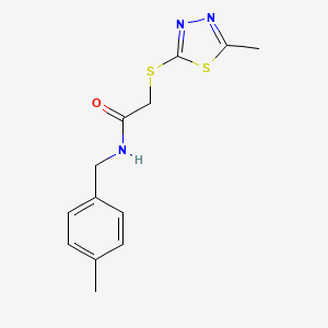 N-(4-methylbenzyl)-2-[(5-methyl-1,3,4-thiadiazol-2-yl)thio]acetamide