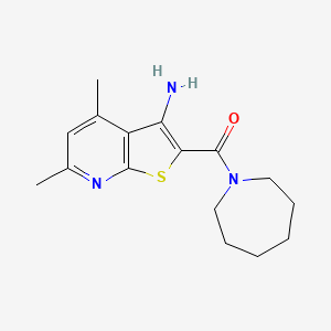 2-(1-azepanylcarbonyl)-4,6-dimethylthieno[2,3-b]pyridin-3-amine