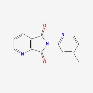 molecular formula C13H9N3O2 B5585617 6-(4-methylpyridin-2-yl)-5H-pyrrolo[3,4-b]pyridine-5,7(6H)-dione 