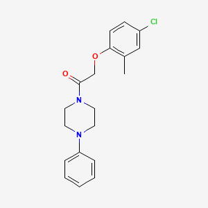molecular formula C19H21ClN2O2 B5585621 1-[(4-chloro-2-methylphenoxy)acetyl]-4-phenylpiperazine 