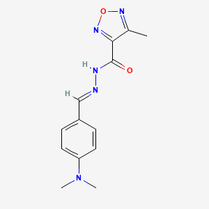 N'-[4-(dimethylamino)benzylidene]-4-methyl-1,2,5-oxadiazole-3-carbohydrazide