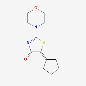 5-cyclopentylidene-2-(4-morpholinyl)-1,3-thiazol-4(5H)-one