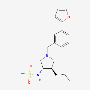 N-{(3S*,4R*)-1-[3-(2-furyl)benzyl]-4-propyl-3-pyrrolidinyl}methanesulfonamide