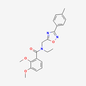 N-ethyl-2,3-dimethoxy-N-{[3-(4-methylphenyl)-1,2,4-oxadiazol-5-yl]methyl}benzamide