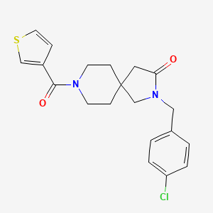 2-(4-chlorobenzyl)-8-(3-thienylcarbonyl)-2,8-diazaspiro[4.5]decan-3-one