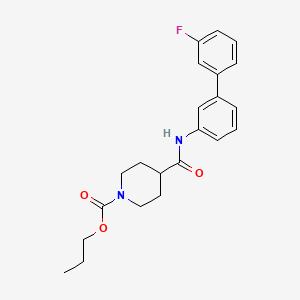 propyl 4-{[(3'-fluorobiphenyl-3-yl)amino]carbonyl}piperidine-1-carboxylate