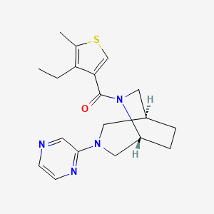 (1S*,5R*)-6-[(4-ethyl-5-methyl-3-thienyl)carbonyl]-3-(2-pyrazinyl)-3,6-diazabicyclo[3.2.2]nonane