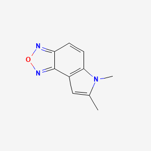 molecular formula C10H9N3O B5585761 6,7-dimethyl-6H-[1,2,5]oxadiazolo[3,4-e]indole 