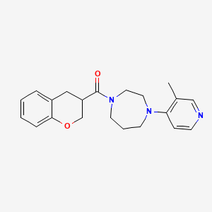 1-(3,4-dihydro-2H-chromen-3-ylcarbonyl)-4-(3-methylpyridin-4-yl)-1,4-diazepane
