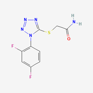 2-{[1-(2,4-difluorophenyl)-1H-tetrazol-5-yl]thio}acetamide