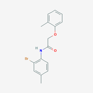 molecular formula C16H16BrNO2 B5585913 N-(2-bromo-4-methylphenyl)-2-(2-methylphenoxy)acetamide 