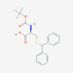 molecular formula C21H25NO4S B558595 Boc-S-二苯甲基-L-半胱氨酸 CAS No. 21947-97-7