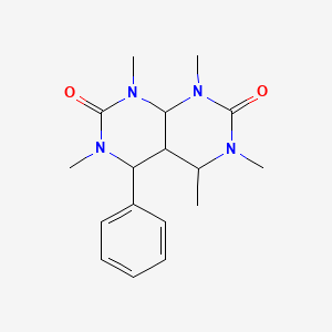 molecular formula C17H24N4O2 B5586003 1,3,4,6,8-pentamethyl-5-phenylhexahydropyrimido[4,5-d]pyrimidine-2,7(1H,3H)-dione 
