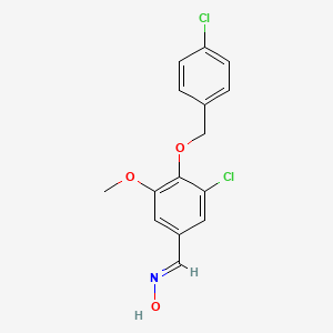 3-chloro-4-[(4-chlorobenzyl)oxy]-5-methoxybenzaldehyde oxime