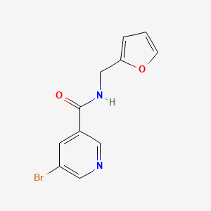 molecular formula C11H9BrN2O2 B5586027 5-bromo-N-(2-furylmethyl)nicotinamide 