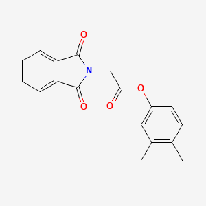molecular formula C18H15NO4 B5586032 3,4-dimethylphenyl (1,3-dioxo-1,3-dihydro-2H-isoindol-2-yl)acetate 