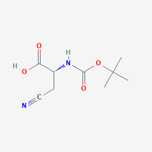 molecular formula C9H14N2O4 B558609 Boc-beta-cyano-D-alanine CAS No. 184685-17-4