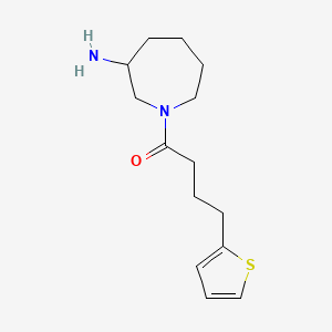 molecular formula C14H22N2OS B5586109 1-[4-(2-thienyl)butanoyl]-3-azepanamine hydrochloride 