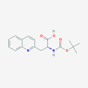 molecular formula C17H20N2O4 B558614 Boc-D-丙(2'-喹啉基)-OH CAS No. 170157-64-9