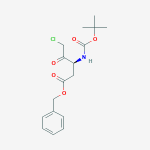 molecular formula C17H22ClNO5 B558624 benzyl (3S)-5-chloro-3-[(2-methylpropan-2-yl)oxycarbonylamino]-4-oxopentanoate CAS No. 172702-58-8