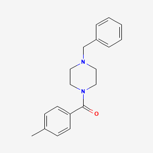 molecular formula C19H22N2O B5586261 1-benzyl-4-(4-methylbenzoyl)piperazine 