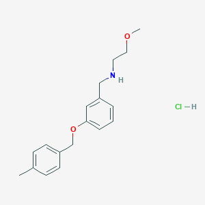 molecular formula C18H24ClNO2 B5586325 (2-methoxyethyl){3-[(4-methylbenzyl)oxy]benzyl}amine hydrochloride 