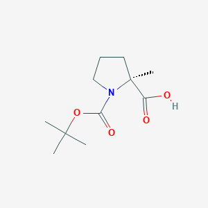 molecular formula C11H19NO4 B558638 (S)-1-(叔丁氧羰基)-2-甲基吡咯烷-2-羧酸 CAS No. 103336-06-7