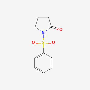 molecular formula C10H11NO3S B5586382 1-(苯磺酰基)-2-吡咯烷酮 CAS No. 88000-68-4