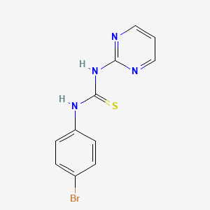 molecular formula C11H9BrN4S B5586417 N-(4-bromophenyl)-N'-2-pyrimidinylthiourea 